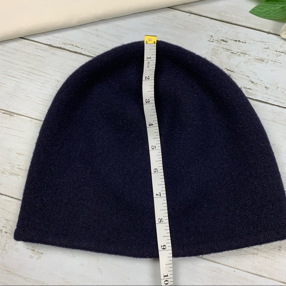 Solar Navy Blue Wool Winter Hat - Picture 8 of 8